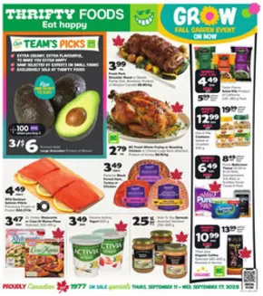 Thrifty Foods catalogue in Chatham-Kent | Save now with our deals | 2025-09-11T00:00:00.000Z - 2025-09-17T00:00:00.000Z
