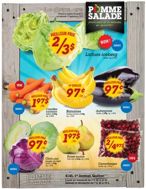 Pomme Salade catalogue | Top deals and discounts | 2025-09-11T00:00:00.000Z - 2025-09-17T00:00:00.000Z