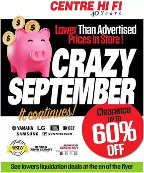 Centre Hi-Fi catalogue in Borden-Carleton | Weekly Flyer | 2025-09-12T00:00:00.000Z - 2025-09-18T00:00:00.000Z