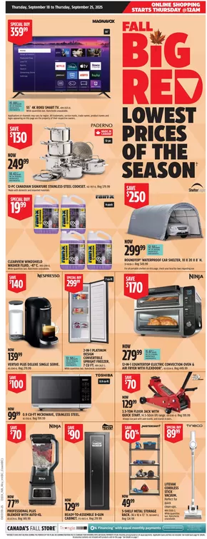 Canadian Tire catalogue | Great offer for bargain hunters | 2025-09-18T00:00:00.000Z - 2025-09-25T00:00:00.000Z