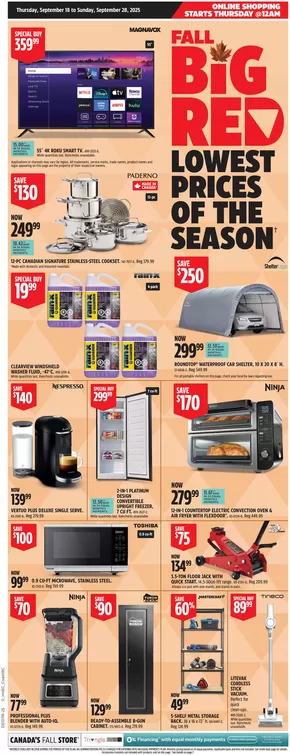 Canadian Tire catalogue in Kingston | Great offer for bargain hunters | 2025-09-18T00:00:00.000Z - 2025-09-25T00:00:00.000Z