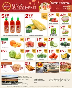 Lucky Supermarket catalogue in Ohsweken | Surrey weekly Specials | 2025-09-15T00:00:00.000Z - 2025-09-29T00:00:00.000Z