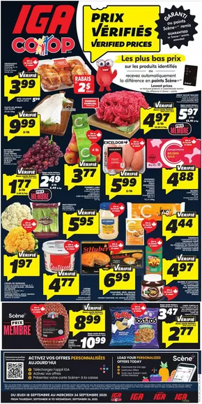 IGA catalogue in Midland | New Brunswick | 2025-09-18T00:00:00.000Z - 2025-09-24T00:00:00.000Z