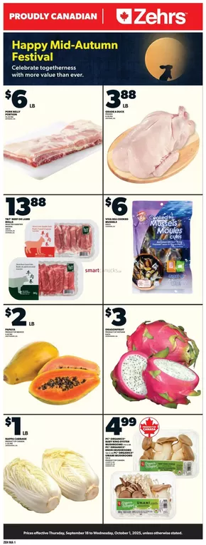 Zehrs Markets catalogue in Barrie | Zehrs Markets weeky flyer | 2025-09-18T00:00:00.000Z - 2025-10-01T00:00:00.000Z