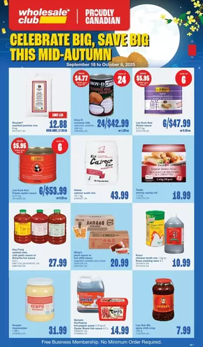 Wholesale Club catalogue in Halifax | Wholesale Club Weekly ad | 2025-09-18T00:00:00.000Z - 2025-10-08T00:00:00.000Z