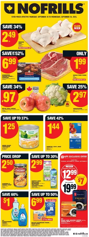 No Frills catalogue in Dauphin | Special offers for you | 2025-09-18T00:00:00.000Z - 2025-09-24T00:00:00.000Z