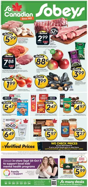 Sobeys catalogue in Dartmouth | Sobeys Weekly ad | 2025-09-18T00:00:00.000Z - 2025-09-24T00:00:00.000Z
