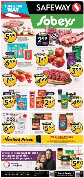Sobeys catalogue in Ottawa | Exclusive bargains | 2025-09-18T00:00:00.000Z - 2025-09-24T00:00:00.000Z