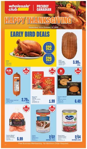 Wholesale Club catalogue in Halifax | Current bargains and offers | 2025-09-18T00:00:00.000Z - 2025-10-15T00:00:00.000Z