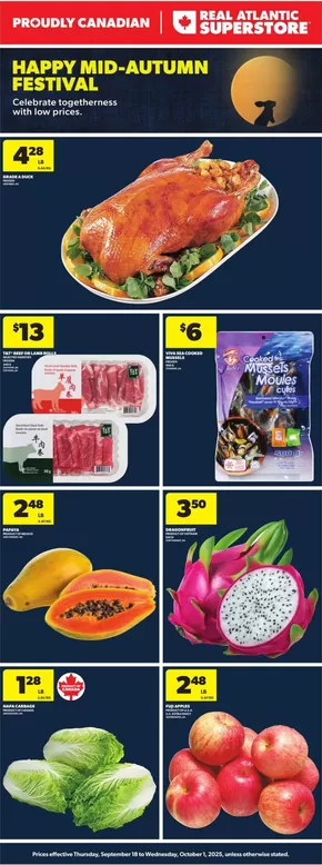 Atlantic Superstore catalogue in Orillia | Celebrate togetherness with low prices. | 2025-09-18T00:00:00.000Z - 2025-10-01T00:00:00.000Z