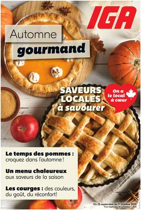 IGA catalogue in Salaberry-de-Valleyfield | Themed Brochure | 2025-09-25T00:00:00.000Z - 2025-10-01T00:00:00.000Z