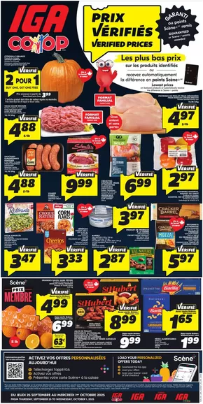 IGA catalogue in Salaberry-de-Valleyfield | Discover attractive offers | 2025-09-25T00:00:00.000Z - 2025-10-01T00:00:00.000Z