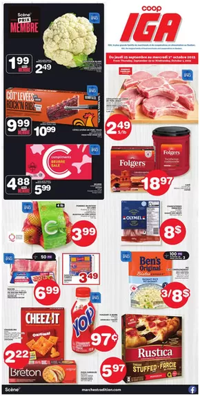 IGA catalogue in Salaberry-de-Valleyfield | New offers to discover | 2025-09-25T00:00:00.000Z - 2025-10-01T00:00:00.000Z