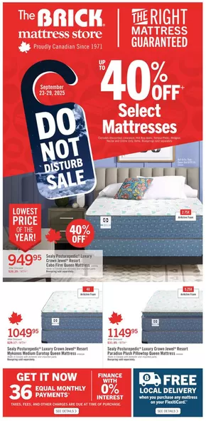 The Brick catalogue in Kapuskasing | Brick Mattress Store | 2025-09-23T00:00:00.000Z - 2025-09-29T00:00:00.000Z