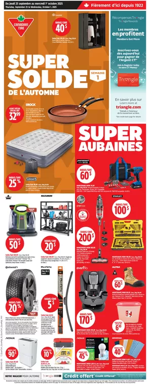 Canadian Tire catalogue in Sault Ste. Marie | Our best offers for you | 2025-09-25T00:00:00.000Z - 2025-10-01T00:00:00.000Z