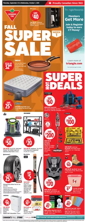 Canadian Tire catalogue in Dartmouth | Exclusive deals for our customers | 2025-09-25T00:00:00.000Z - 2025-10-01T00:00:00.000Z