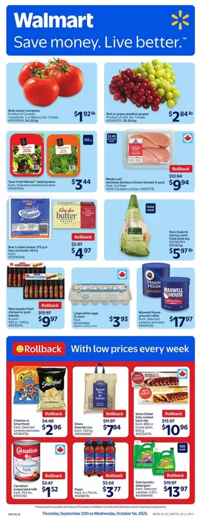 Walmart catalogue in Peterborough | Walmart flyer | 2025-09-24T00:00:00.000Z - 2025-10-08T00:00:00.000Z