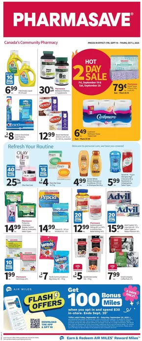 Pharmasave catalogue in Rosthern | Great offer for all customers | 2025-09-19T00:00:00.000Z - 2025-10-02T00:00:00.000Z