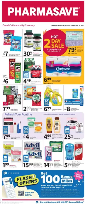 Pharmasave catalogue in Rosthern | Current bargains and offers | 2025-09-19T00:00:00.000Z - 2025-09-25T00:00:00.000Z