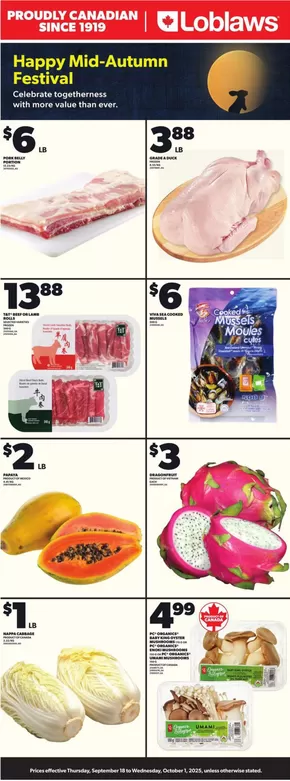 Loblaws catalogue in Brampton | Happy Mid-Autumn Festival | 2025-09-25T00:00:00.000Z - 2025-10-01T00:00:00.000Z