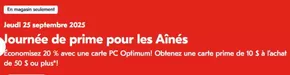 Pharmaprix catalogue in Rosthern | Journée de prime pour les Aînés | 2025-09-25T00:00:00.000Z - 2025-09-25T00:00:00.000Z