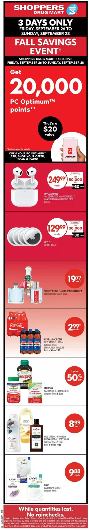 Shoppers Drug Mart catalogue in Slave Lake | Our best offers for you | 2025-09-27T00:00:00.000Z - 2025-10-02T00:00:00.000Z