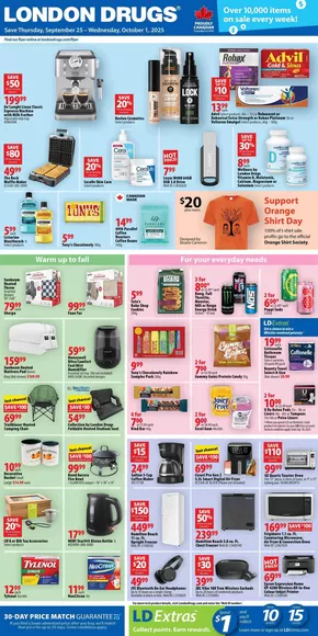 London Drugs catalogue in Bowmanville | Top deals for all customers | 2025-09-25T00:00:00.000Z - 2025-10-01T00:00:00.000Z