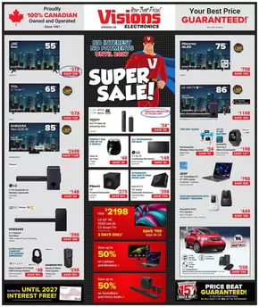 Visions Electronics catalogue in Owen Sound | Flyer | 2025-09-26T00:00:00.000Z - 2025-10-02T00:00:00.000Z