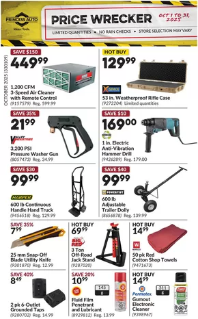 Princess Auto catalogue in Saskatoon | Save now with our deals | 2025-10-01T00:00:00.000Z - 2025-10-31T00:00:00.000Z