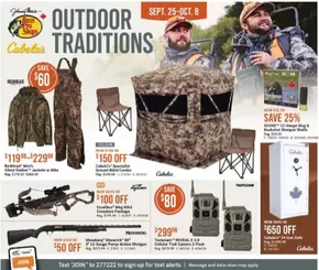 Cabela's catalogue in Gatineau | Outdoor traditions  | 2025-09-29T00:00:00.000Z - 2025-10-08T00:00:00.000Z