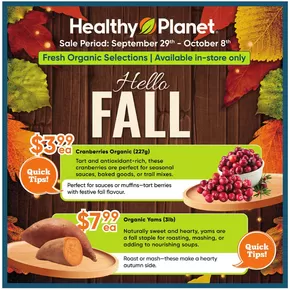 Healthy Planet catalogue in Bathurst | Hello Fall  | 2025-09-29T00:00:00.000Z - 2025-10-08T00:00:00.000Z