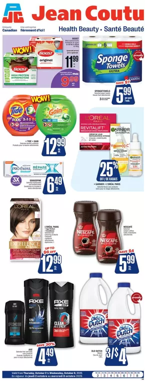 Jean Coutu catalogue in Toronto | Current deals and offers | 2025-10-02T00:00:00.000Z - 2025-10-08T00:00:00.000Z