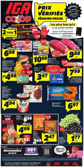 IGA catalogue in Côte Saint-Luc | Top deals for all customers | 2025-10-02T00:00:00.000Z - 2025-10-08T00:00:00.000Z