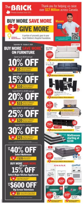 The Brick catalogue in Peterborough | Our best offers for you | 2025-09-30T00:00:00.000Z - 2025-10-09T00:00:00.000Z