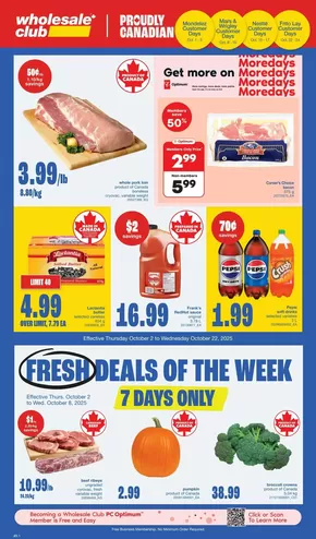 Wholesale Club catalogue in Halifax | Our best bargains | 2025-10-02T00:00:00.000Z - 2025-10-22T00:00:00.000Z