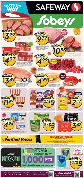 Sobeys catalogue in Lethbridge | Our best offers for you | 2025-10-02T00:00:00.000Z - 2025-10-08T00:00:00.000Z