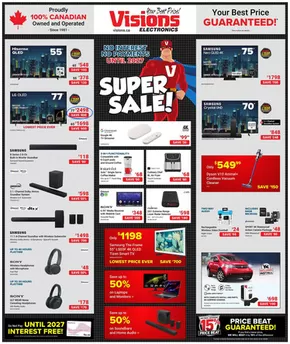 Visions Electronics catalogue in Sault Ste. Marie | Flyer | 2025-10-03T00:00:00.000Z - 2025-10-09T00:00:00.000Z