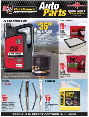 Part Source catalogue in Windsor (Ontario) | Part Source | 2025-10-05T00:00:00.000Z - 2025-10-19T00:00:00.000Z