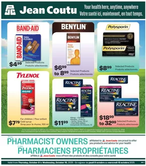 Jean Coutu catalogue in Aylmer QC | Discover attractive offers | 2025-10-09T00:00:00.000Z - 2025-10-15T00:00:00.000Z