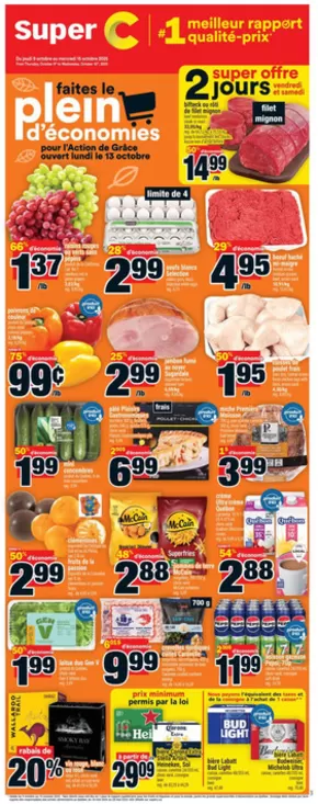 Super C catalogue in Leduc | Great discounts on selected products | 2025-10-09T00:00:00.000Z - 2025-10-15T00:00:00.000Z