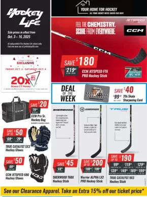 Pro Hockey Life catalogue in Gatineau | Deal of the week  | 2025-10-07T00:00:00.000Z - 2025-10-16T00:00:00.000Z