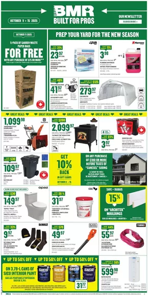 BMR catalogue in Sault Ste. Marie | Discover attractive offers | 2025-10-09T00:00:00.000Z - 2025-10-15T00:00:00.000Z