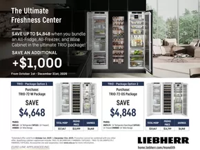 Goemans Appliances catalogue | Liebherr trio package deal | 2025-10-08T00:00:00.000Z - 2025-10-22T00:00:00.000Z