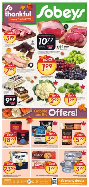 Sobeys catalogue in Barrie | Sobeys Weekly ad | 2025-10-09T00:00:00.000Z - 2025-10-15T00:00:00.000Z