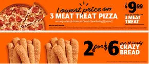 Little Caesars catalogue in Orillia | Lowest price on 3 meat treat pizza  | 2025-10-08T00:00:00.000Z - 2025-10-22T00:00:00.000Z