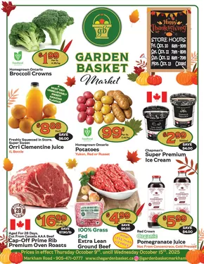 The Garden Basket catalogue in Burlington | Fresh from our garden to your basket  | 2025-10-09T00:00:00.000Z - 2025-10-15T00:00:00.000Z