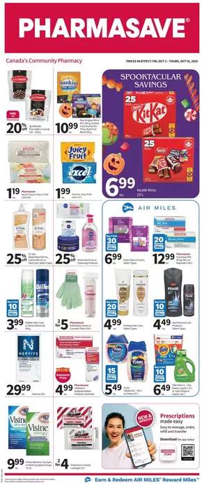 Pharmasave catalogue in Deep River | Wide range of offers | 2025-10-03T00:00:00.000Z - 2025-10-16T00:00:00.000Z