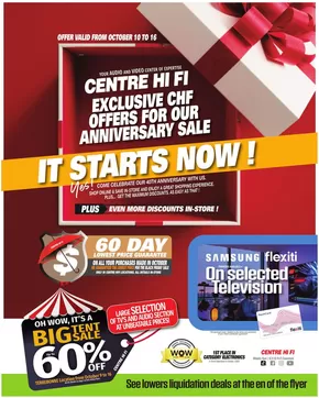 Centre Hi-Fi catalogue in North Bay | Weekly Flyer | 2025-10-10T00:00:00.000Z - 2025-10-16T00:00:00.000Z