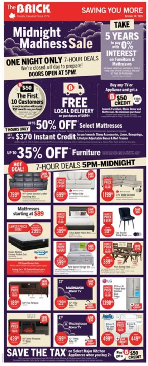 The Brick catalogue in Swift Current | Attractive special offers for everyone | 2025-10-10T00:00:00.000Z - 2025-10-22T00:00:00.000Z