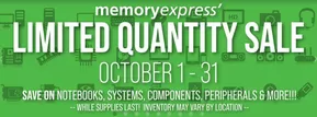 Memory Express catalogue in Invermere | Limited quantity sale  | 2025-10-13T00:00:00.000Z - 2025-10-27T00:00:00.000Z